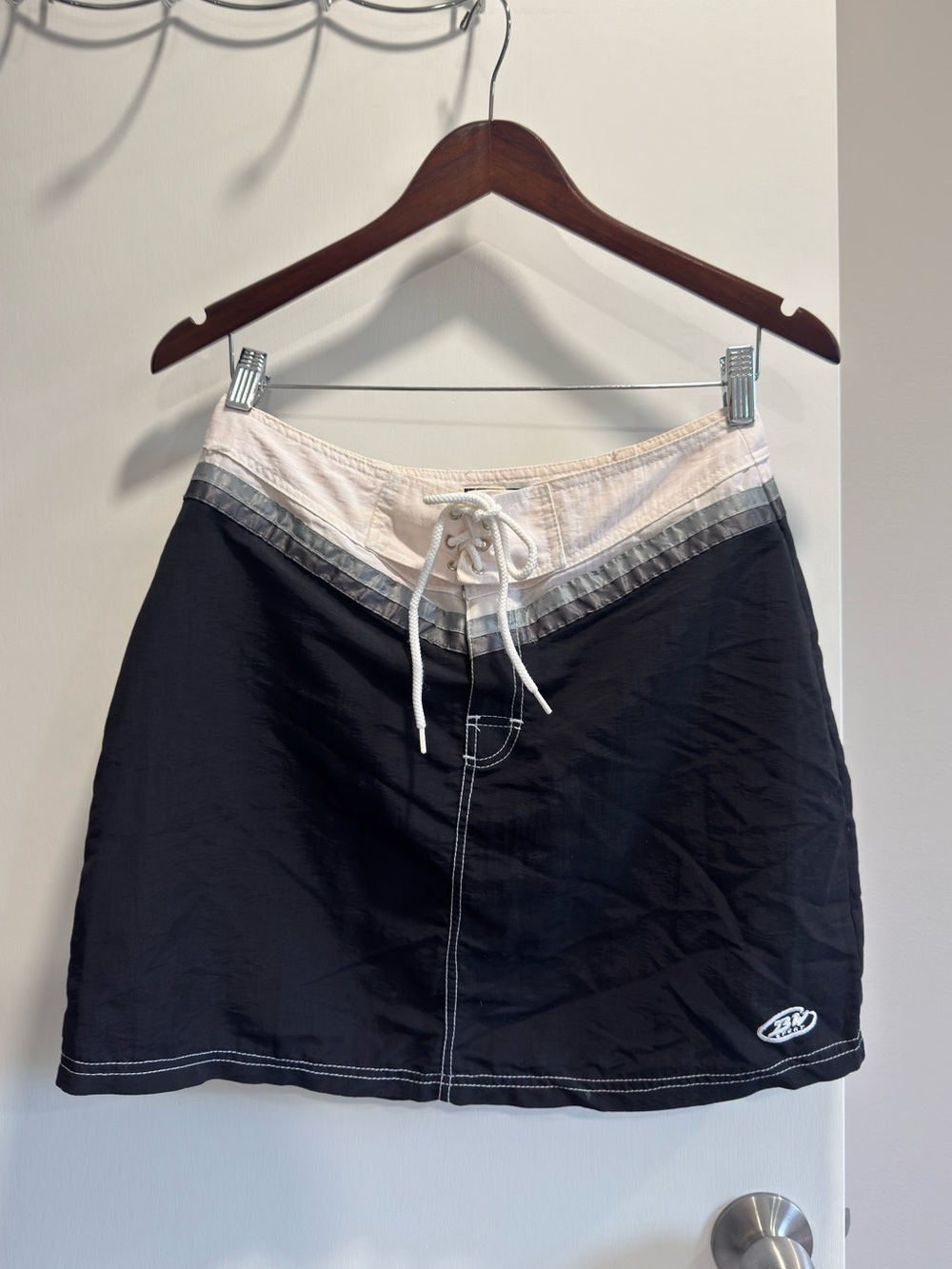 Vintage BW Sport Black Swim Board Skirt Mini Skort Size